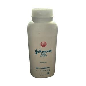 Johnson’s Baby Powder Silky soft skin w/ TALC, ORIGINAL WHITE LABEL 4oz